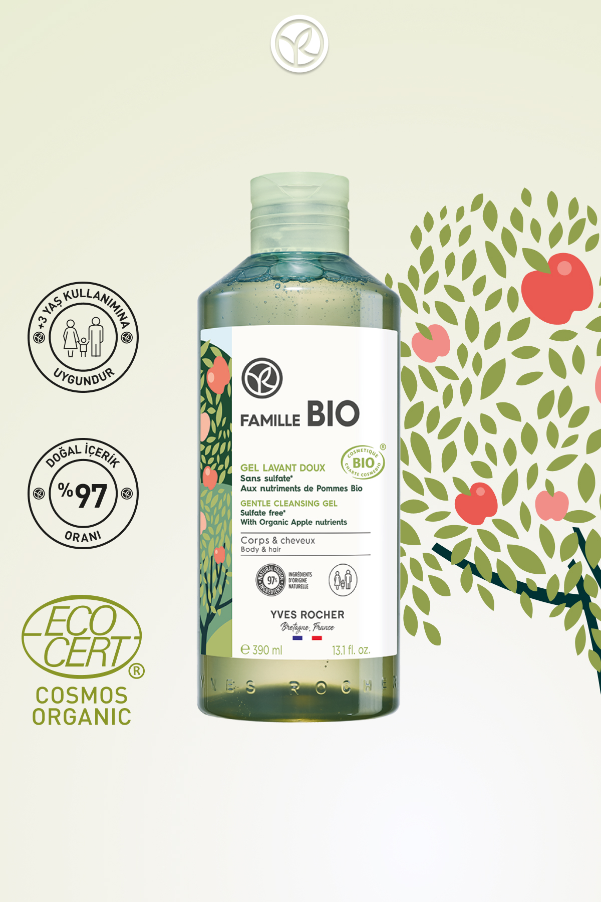 شامپو پسرانه – دخترانه  ایوروشهYves Rocher | 90686 اورجینال - تصویر 4