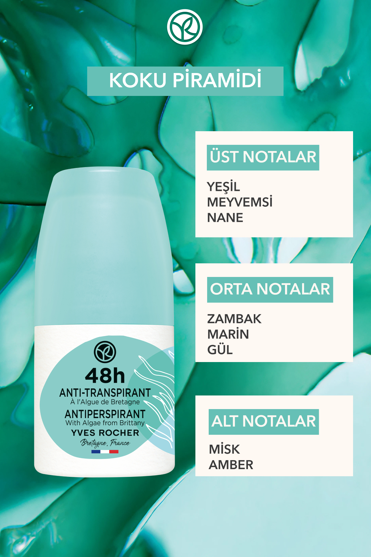 دئودورانت زنانه  Yves Rocher | 58616 اورجینال - تصویر 5