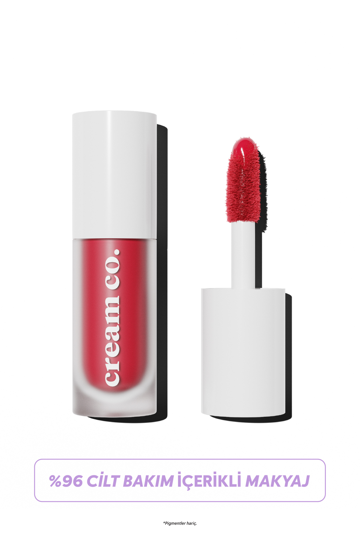 Cream Co. Allık Ruj Göz Farı Glow Tint Deep Red | Nemlendirici Makyaj | 501 Kırmızı | Hyaluronik Asit Peptit