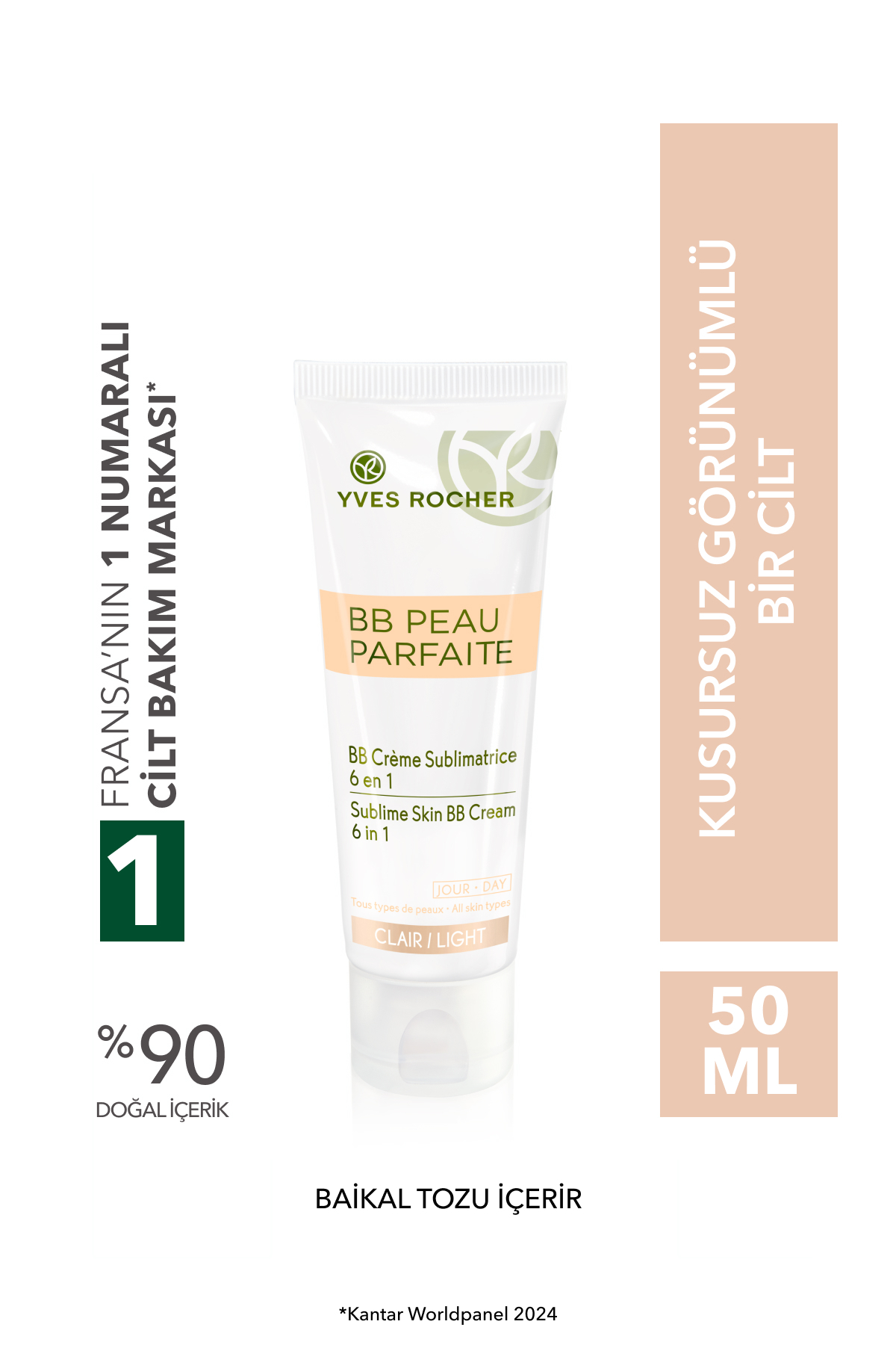 Yves Rocher BB Krem - Tüm Ciltler / Peau Parfaite - Light-50 ml-74904