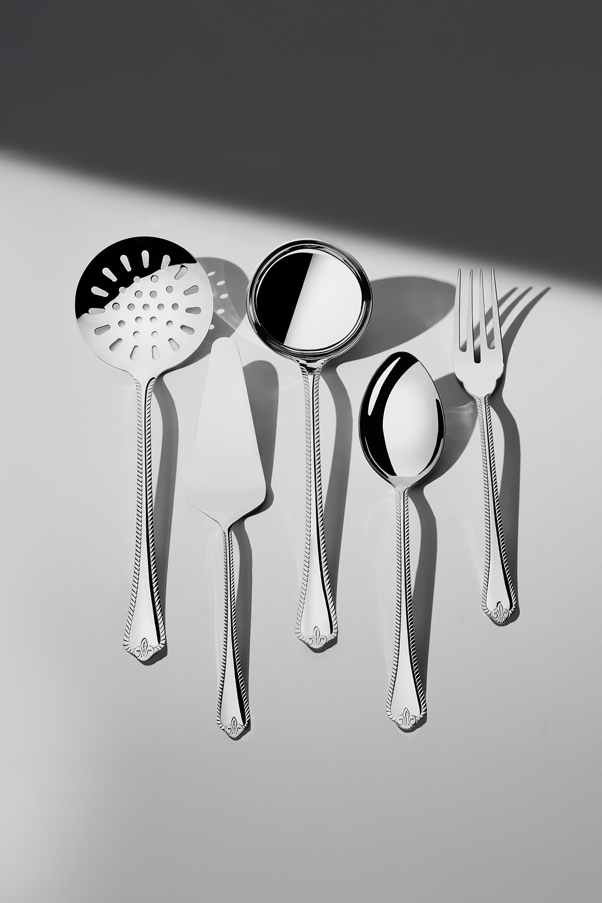 Nehir Fulya Sade 5 Parça Paslanmaz Çelik Servis Takımı