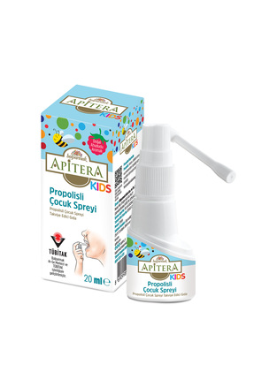 Apitera Çocuk Doğal Ahududu Aromalı Boğaz Spreyi (Propolis, Elma Sirkesi, Bal...