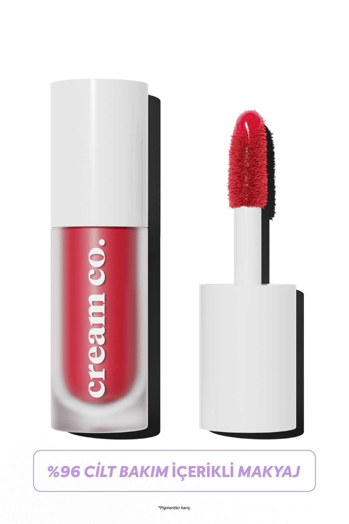 Cream Co. Allık Ruj Göz Farı Glow Tint Deep Red | Nemlendirici Makyaj | 501 Kırmızı | Hyaluronik Asit Peptit