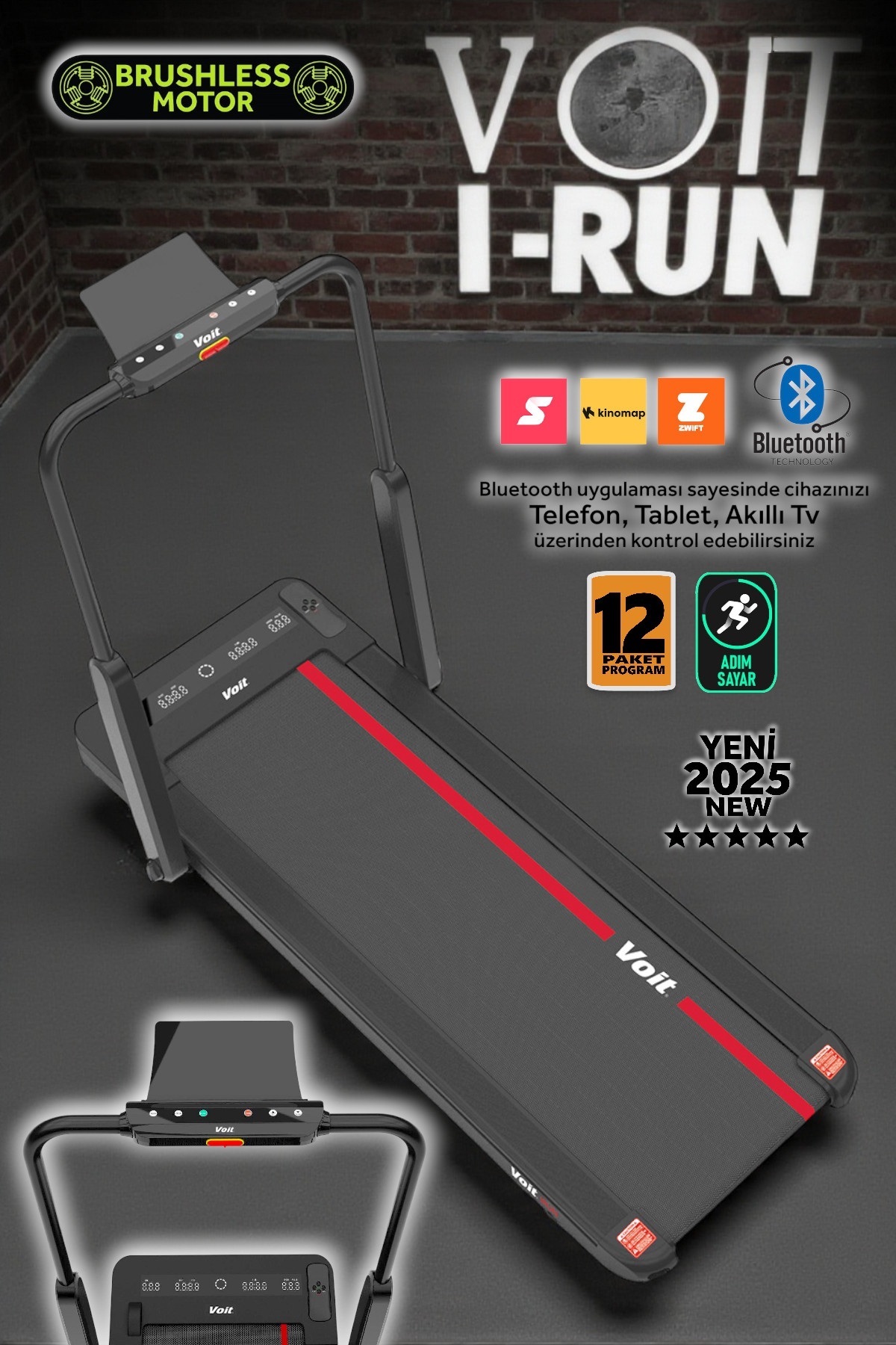 Voit Irun New Koşu Bandı Yeni Yükseltilmiş Versiyon Brushless Motor