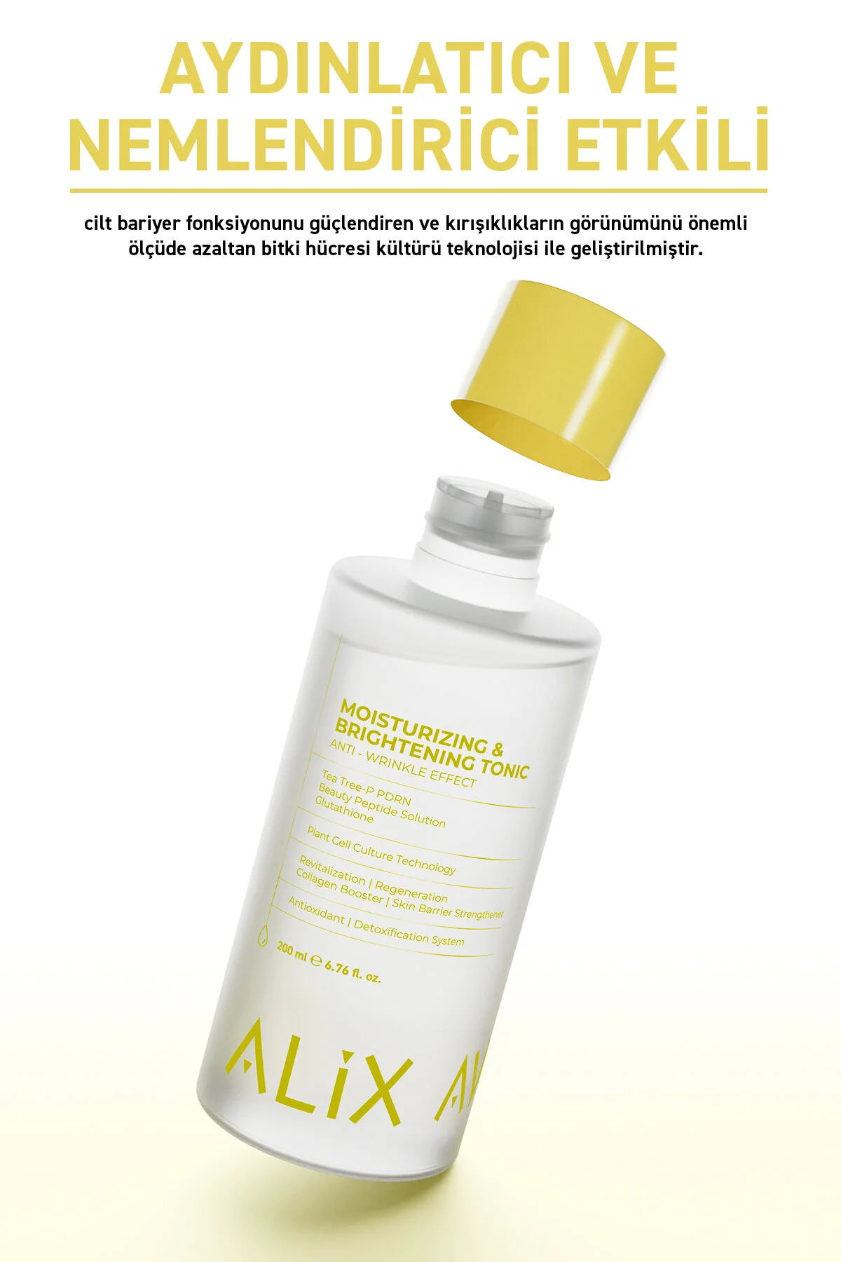 Alix Avien Aydınlatıcı ve Nemlendirici Etkili Tonik 200 ML - Moisturizing & Brightening Tonic