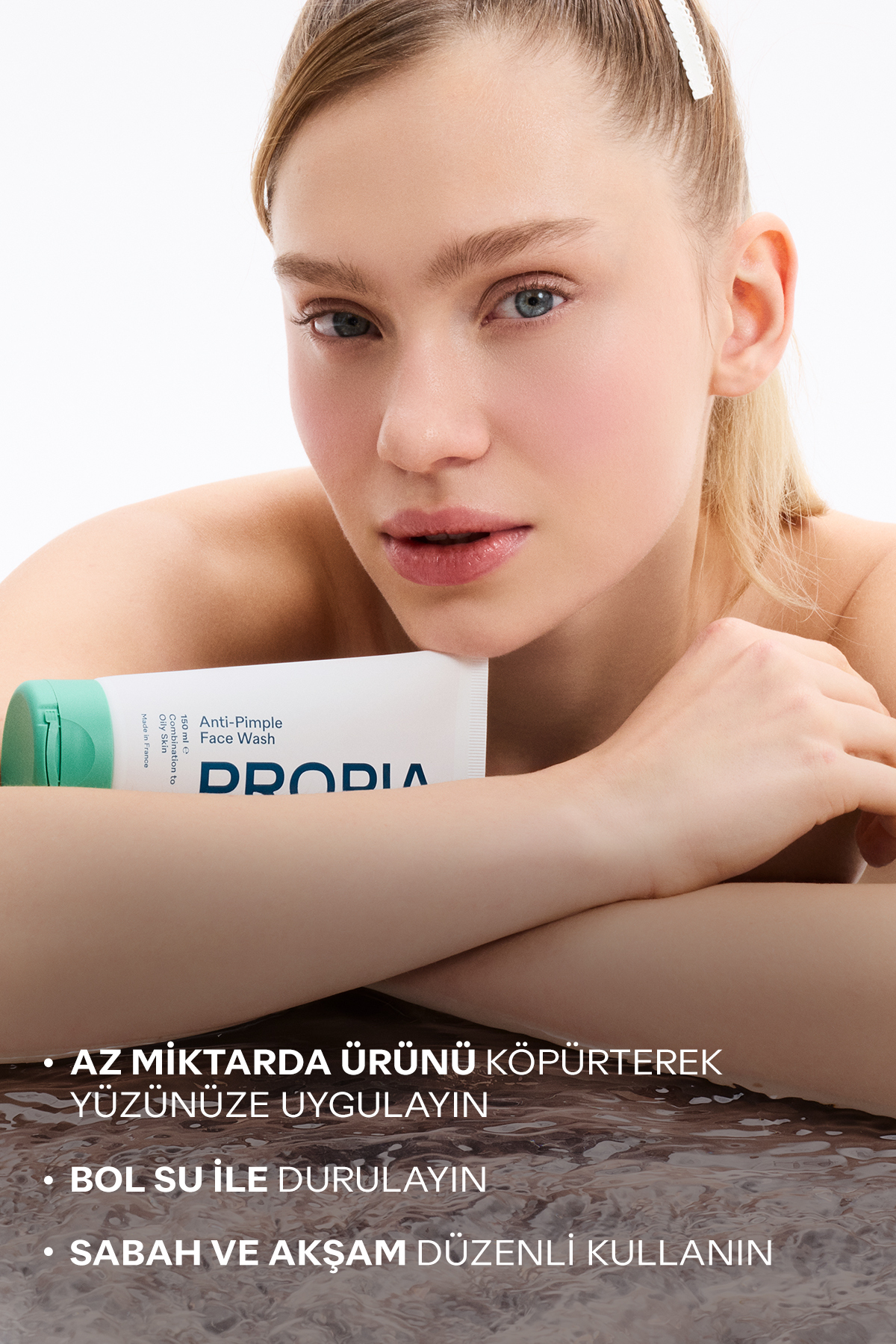 Karma Yağlı Akne Eğilimli Cilt için Sivilce Siyah Nokta Karşıtı Arındırıcı Yüz Temizleme Jeli 150ml — 8001040060 — تصویر 5 از 8