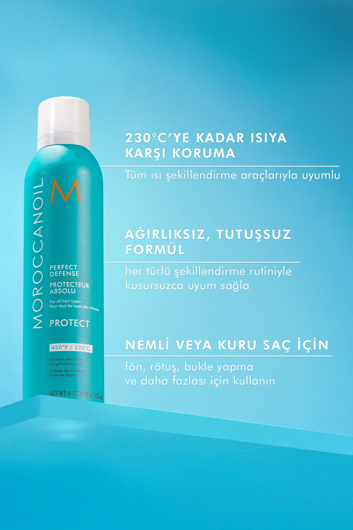 Perfect Defense Termal Hasara Karşı Koruyucu Sprey 225ml- Moroccan Miracle — 7290016664546 — تصویر 4 از 8