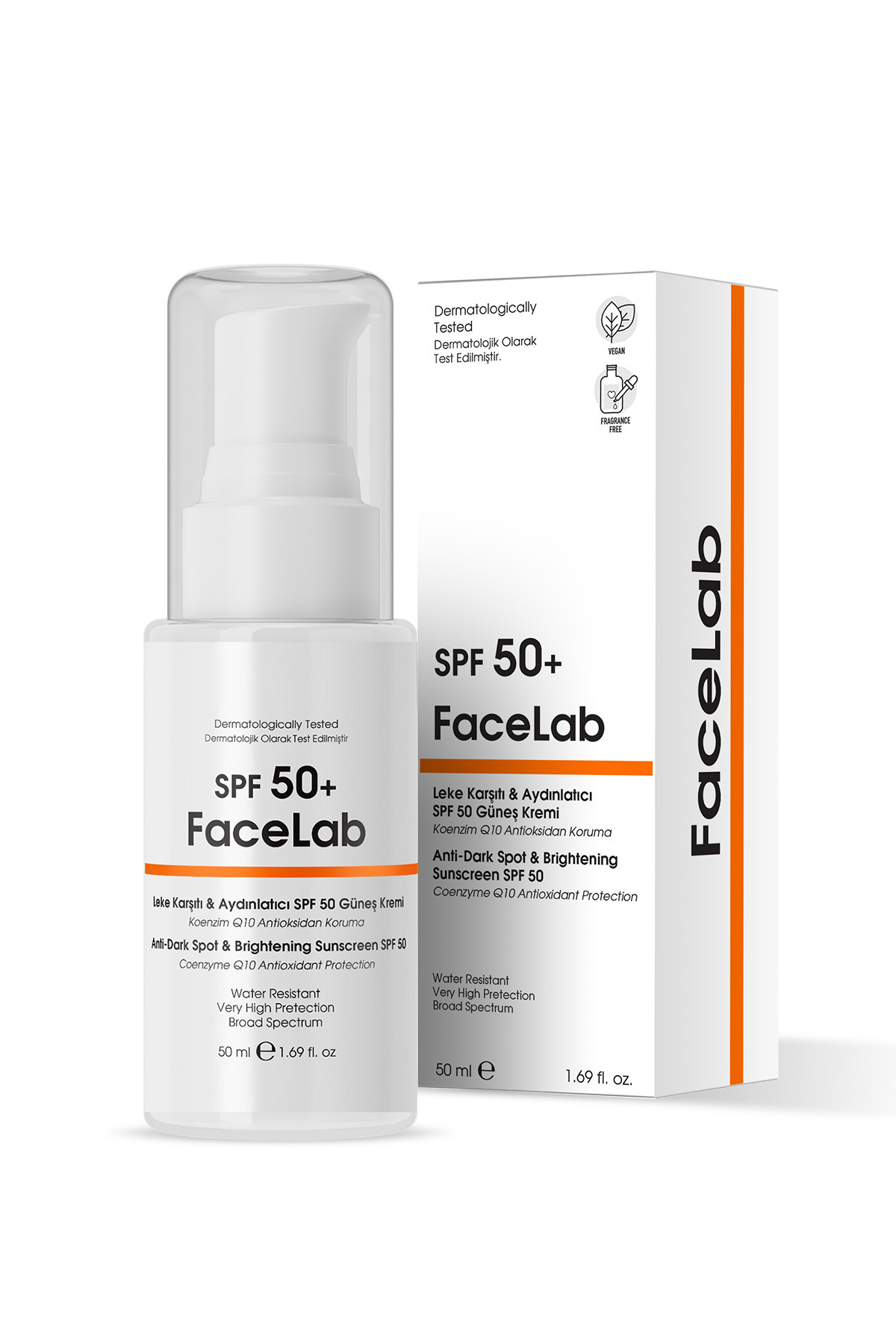 Yüksek Koruyucu SPF 50+ Leke Karşıtı Güneş Kremi – UV Koruma, Ton Eşitleyici Yüz Güneş Kremi | Makyaj Altı Güneş Kremi — FL030 — تصویر 4 از 4