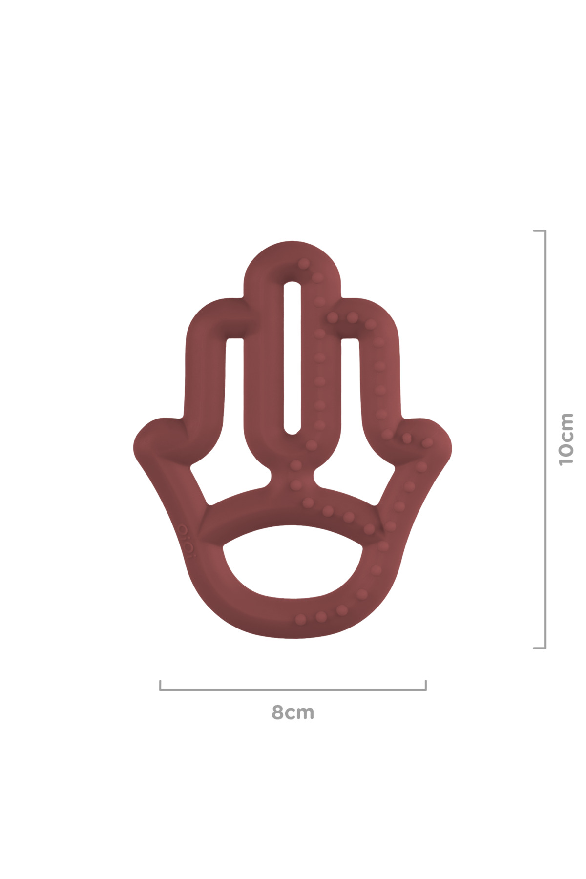 OiOi Silikon Diş Kaşıyıcı Annenin Eli - Velvet Rose fotoğrafı 2 (önizleme)