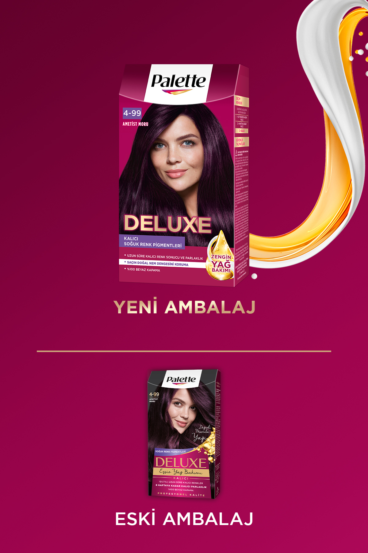 رنگ مو زنانه – مردانه بنفش پلتPalette | PLTDLXBY اورجینال - تصویر 7