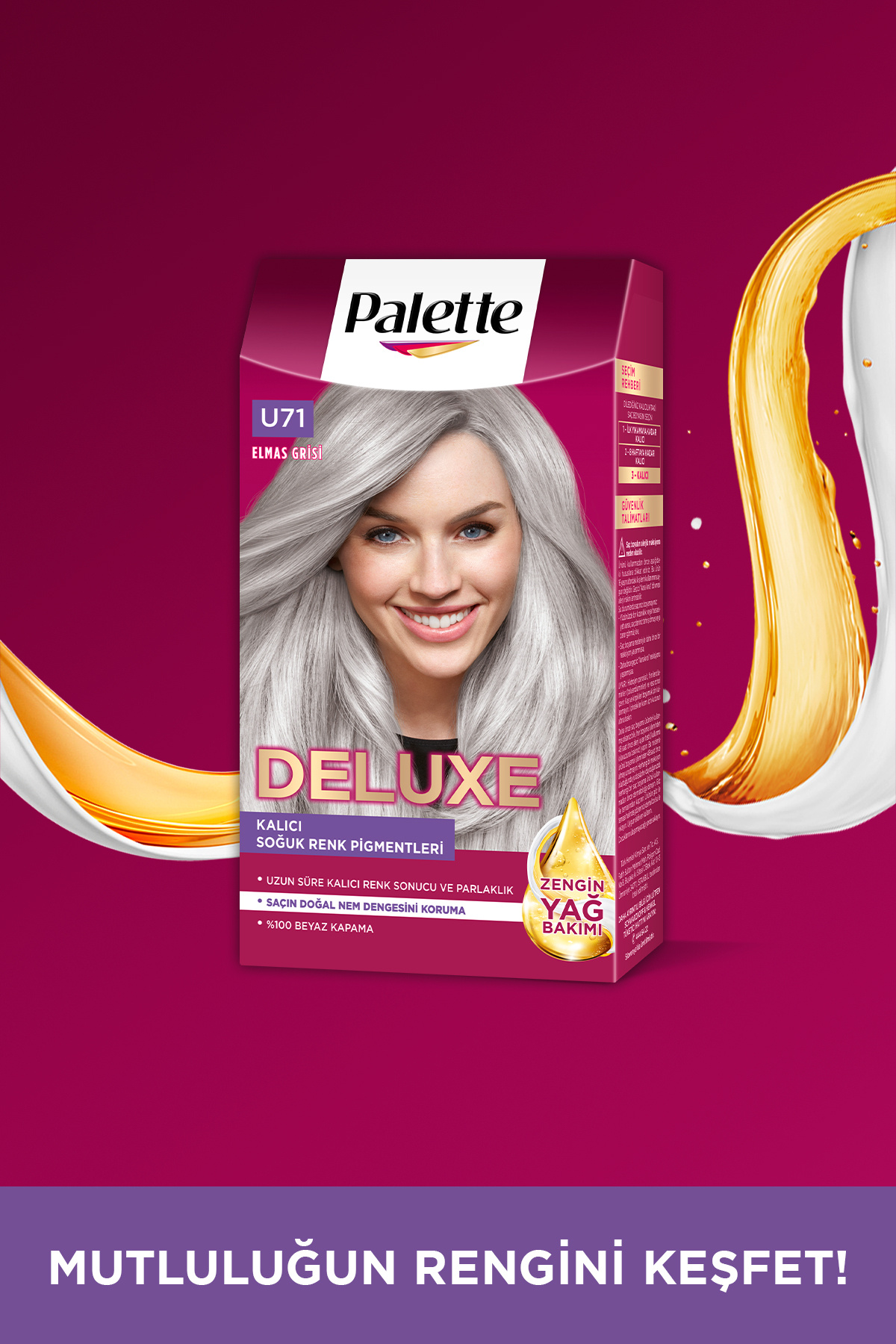 رنگ مو زنانه – مردانه خاکستری پلتPalette | PLTDLXBY اورجینال - تصویر 9