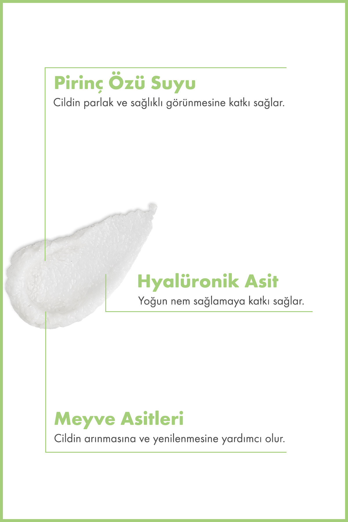 Body Scrub | Pirinç Suyu Vücut Peelingi | AHA + Hyalüronik Asit 250 ML — 8682397031151 — تصویر 3 از 5