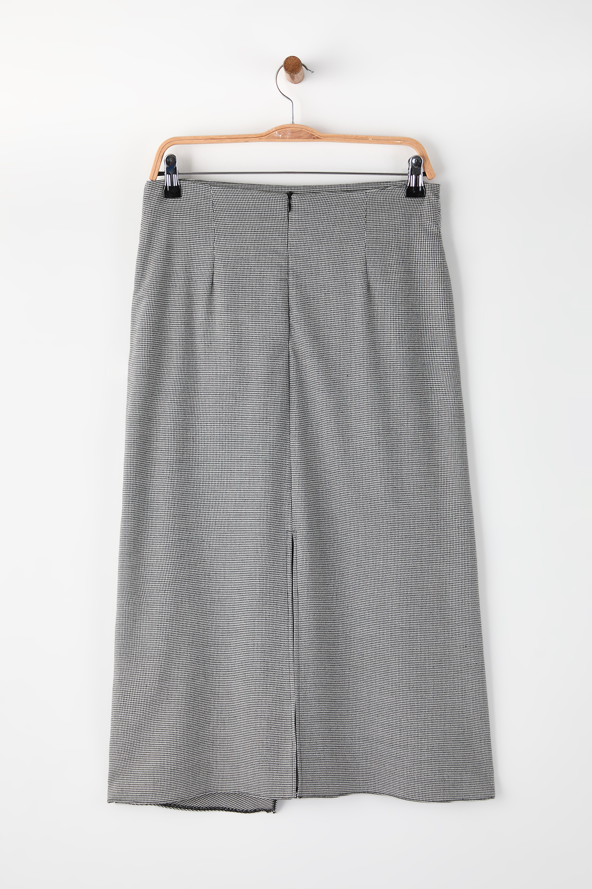 Trendyolmilla  Siyah-Beyaz Anvelop Detaylı Midi Dokuma Etek TWOAW26ET00157 - Görsel 6