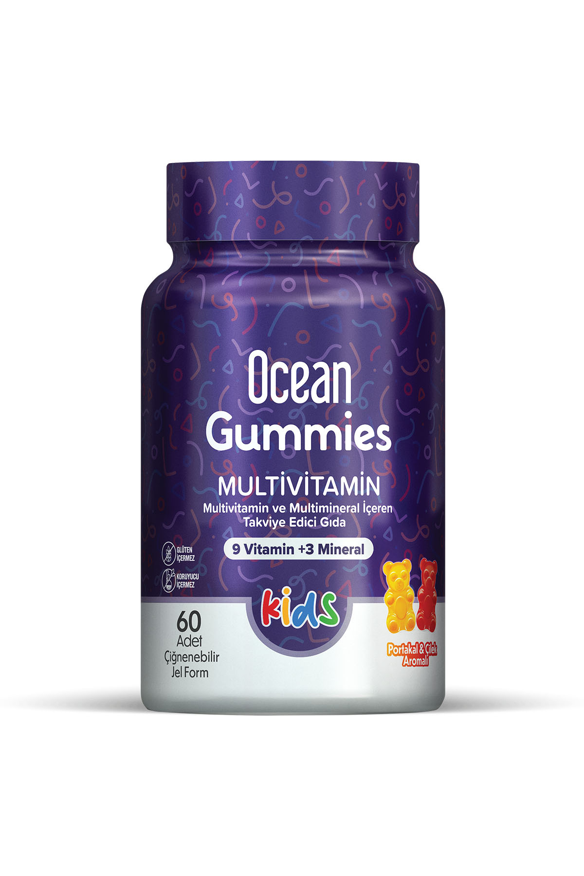 Ocean Gummies Multivitamin Kids 60 Adet Çiğnenebilir Jel