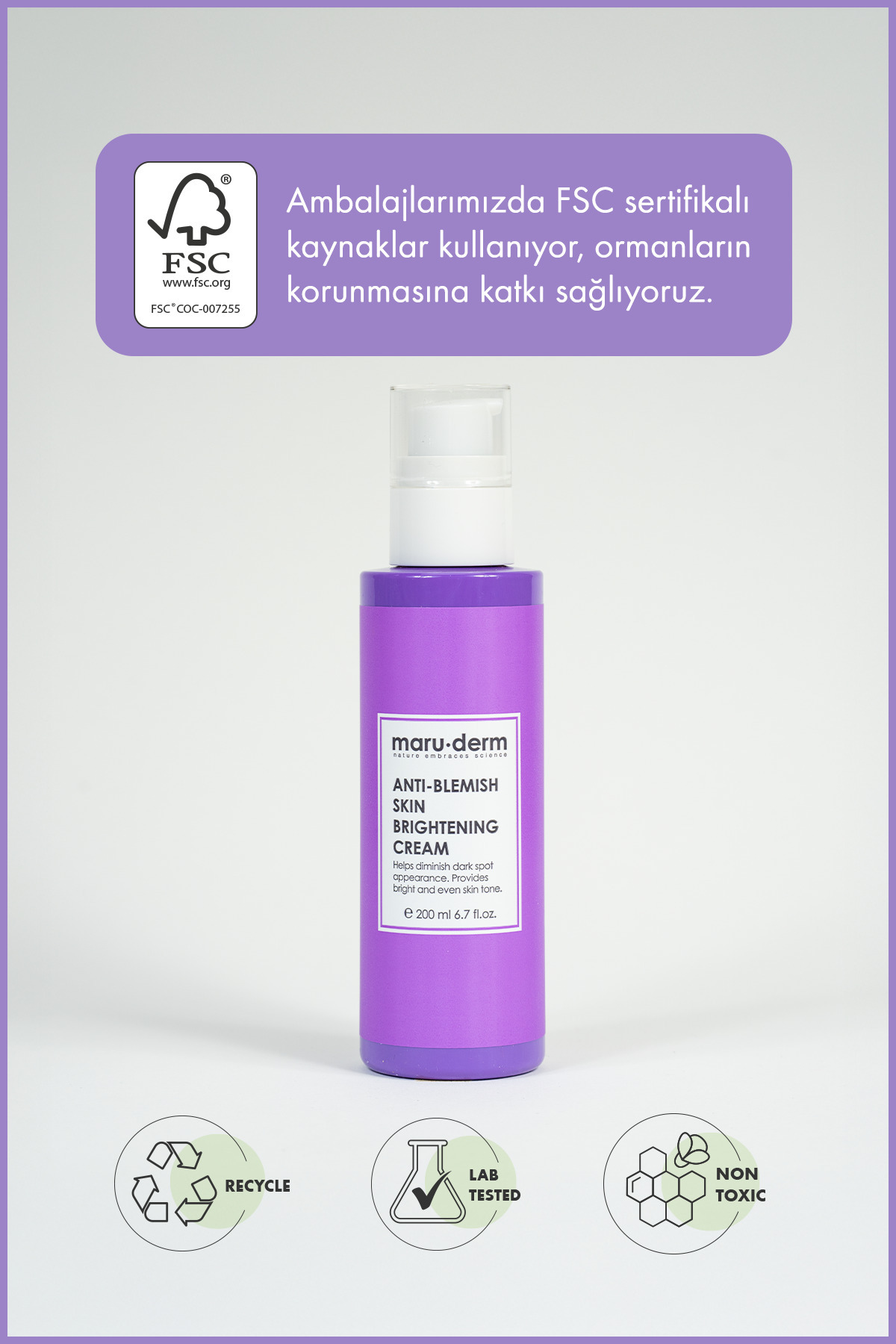 Leke Karşıtı Cilt Beyazlatıcı Yüz Bakım Kremi 200 ML — 8682397030680 — تصویر 6 از 6