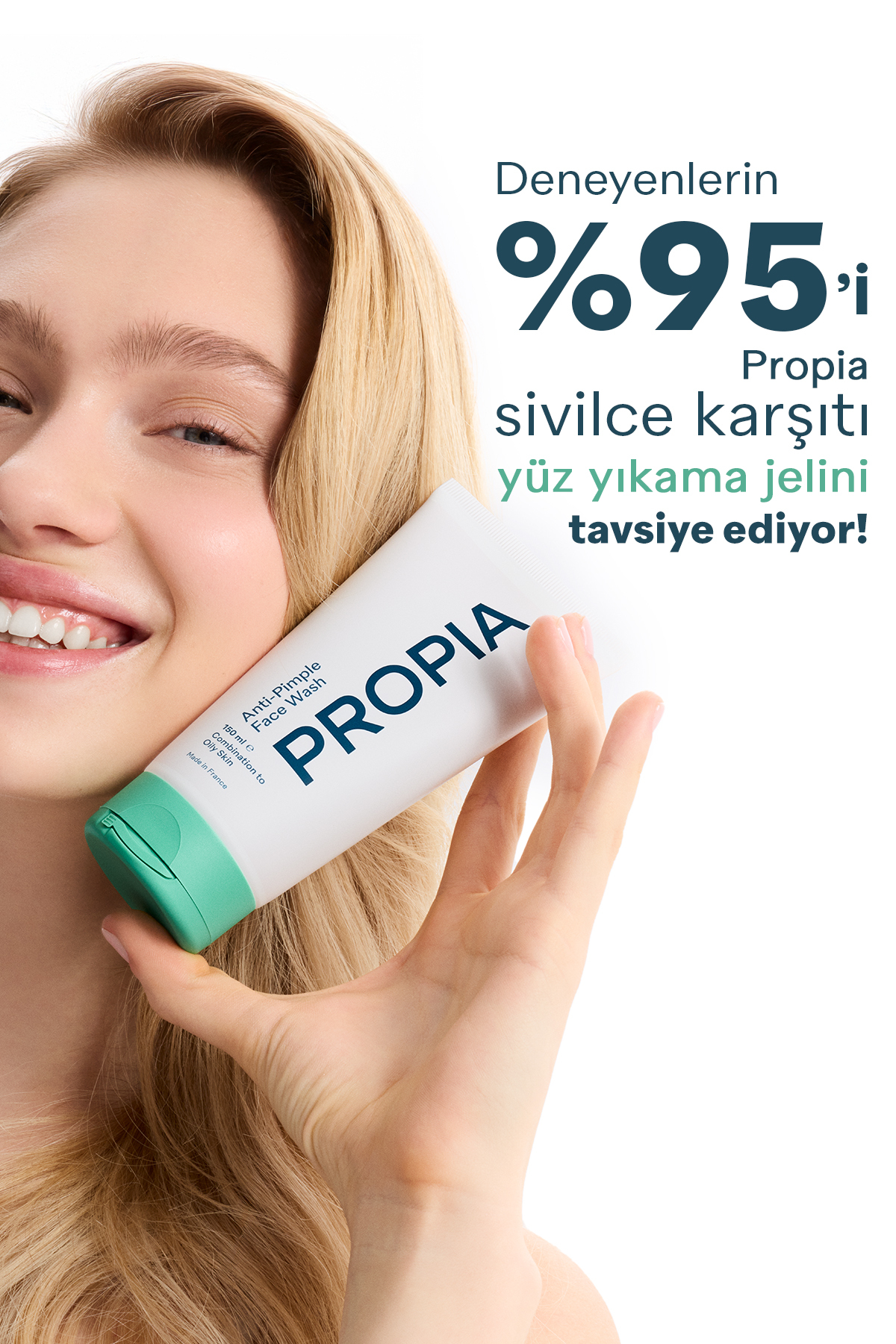 Karma Yağlı Akne Eğilimli Cilt için Sivilce Siyah Nokta Karşıtı Arındırıcı Yüz Temizleme Jeli 150ml — 8001040060 — تصویر 4 از 8
