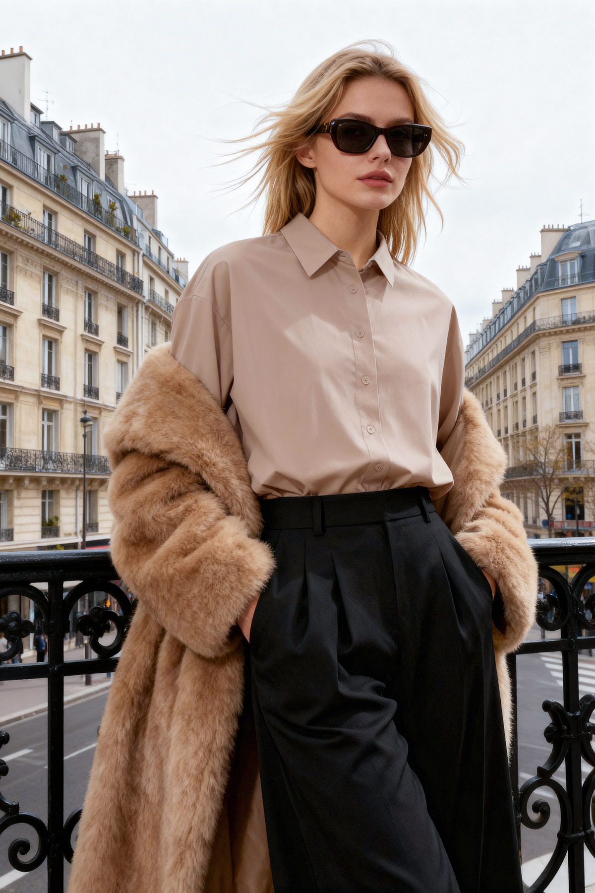 Trendyolmilla  Vizon Loose Fit Pamuklu Dokuma Gömlek TWOAW20GO0107