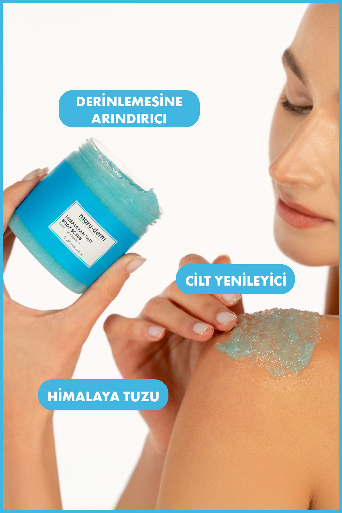 Body Scrub | Himalaya Tuzu Vücut Peelingi | Squalane + Hindistan Cevizi Yağı 250 ML — 8682397031175 — تصویر 5 از 5