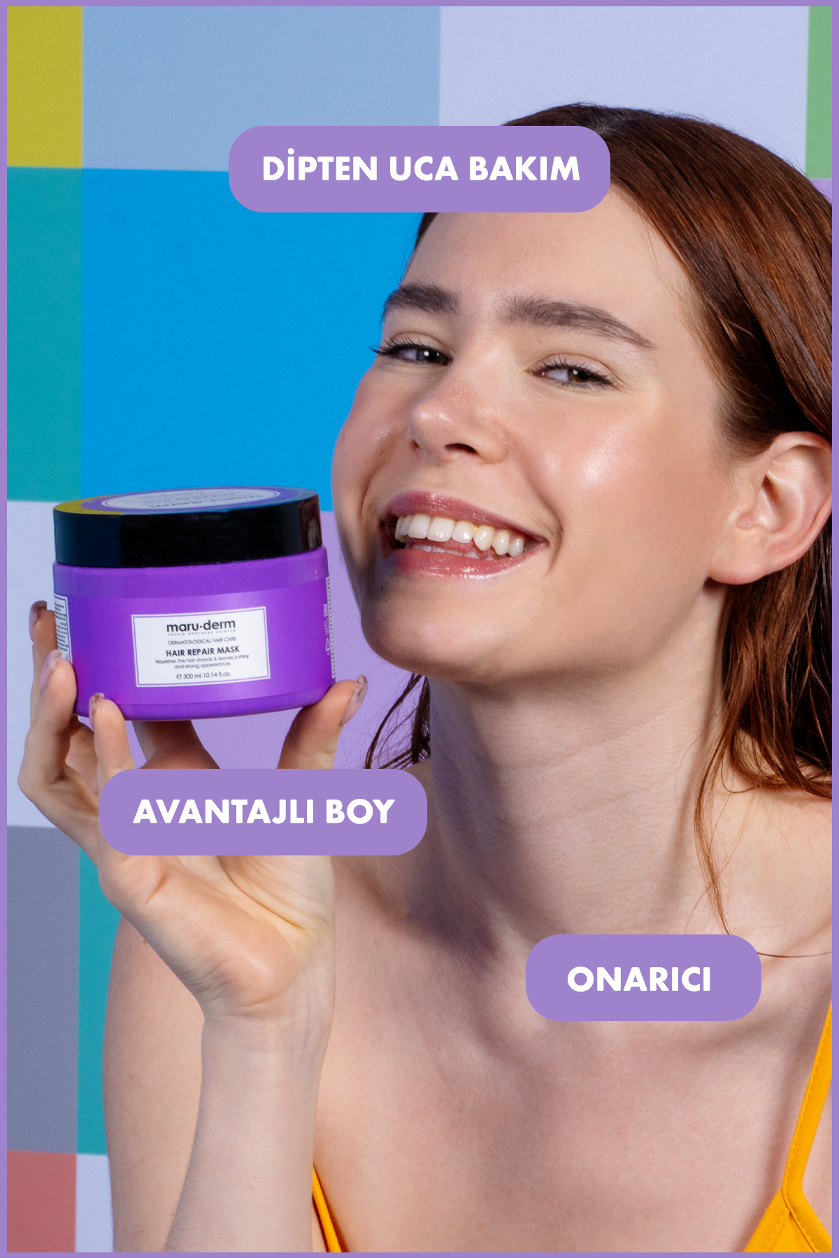 Saç Maskesi | Saç Onarıcı Saç Maskesi 300 ml | Yıpranmış Zayıf Saçlar | Vegan — 8682397031038 — تصویر 5 از 5