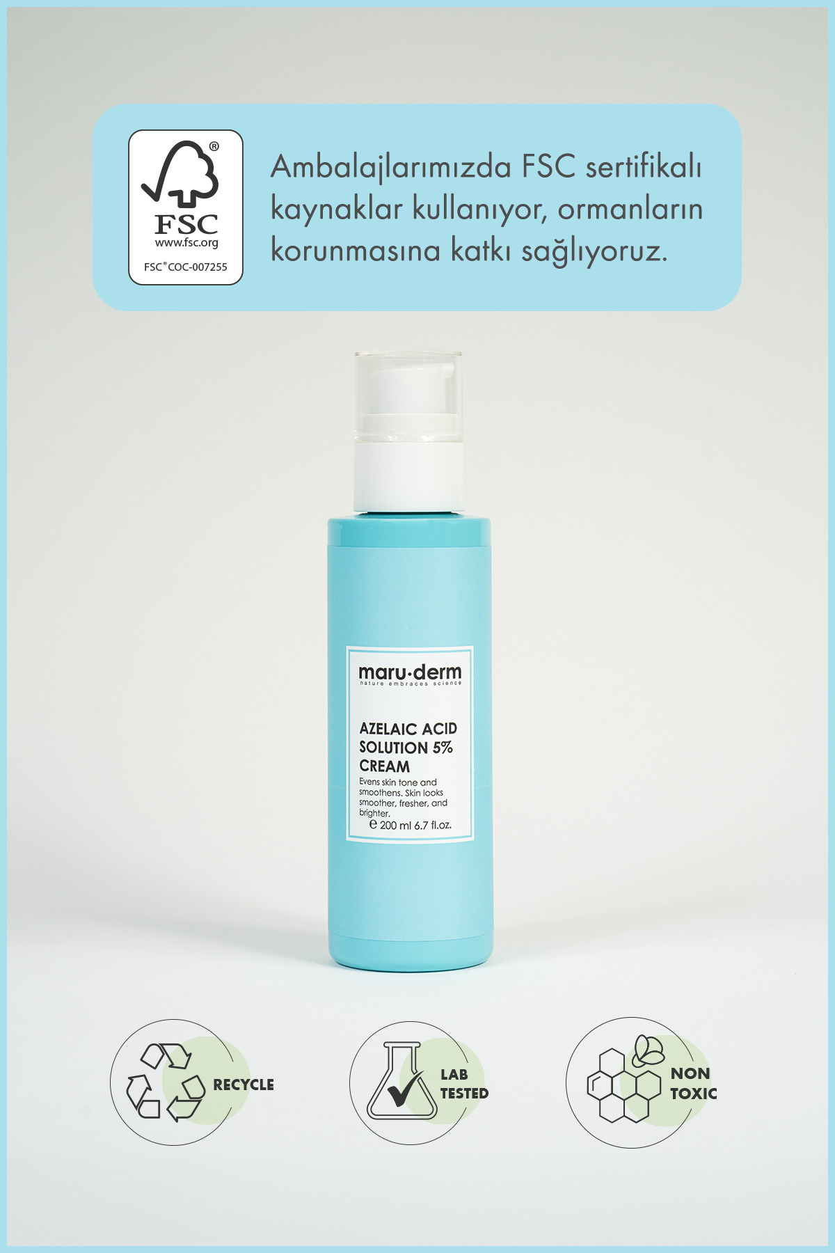 Azelaik Asit %5 Cilt Bakım Kremi 200 ML — 8682397030802 — تصویر 6 از 6