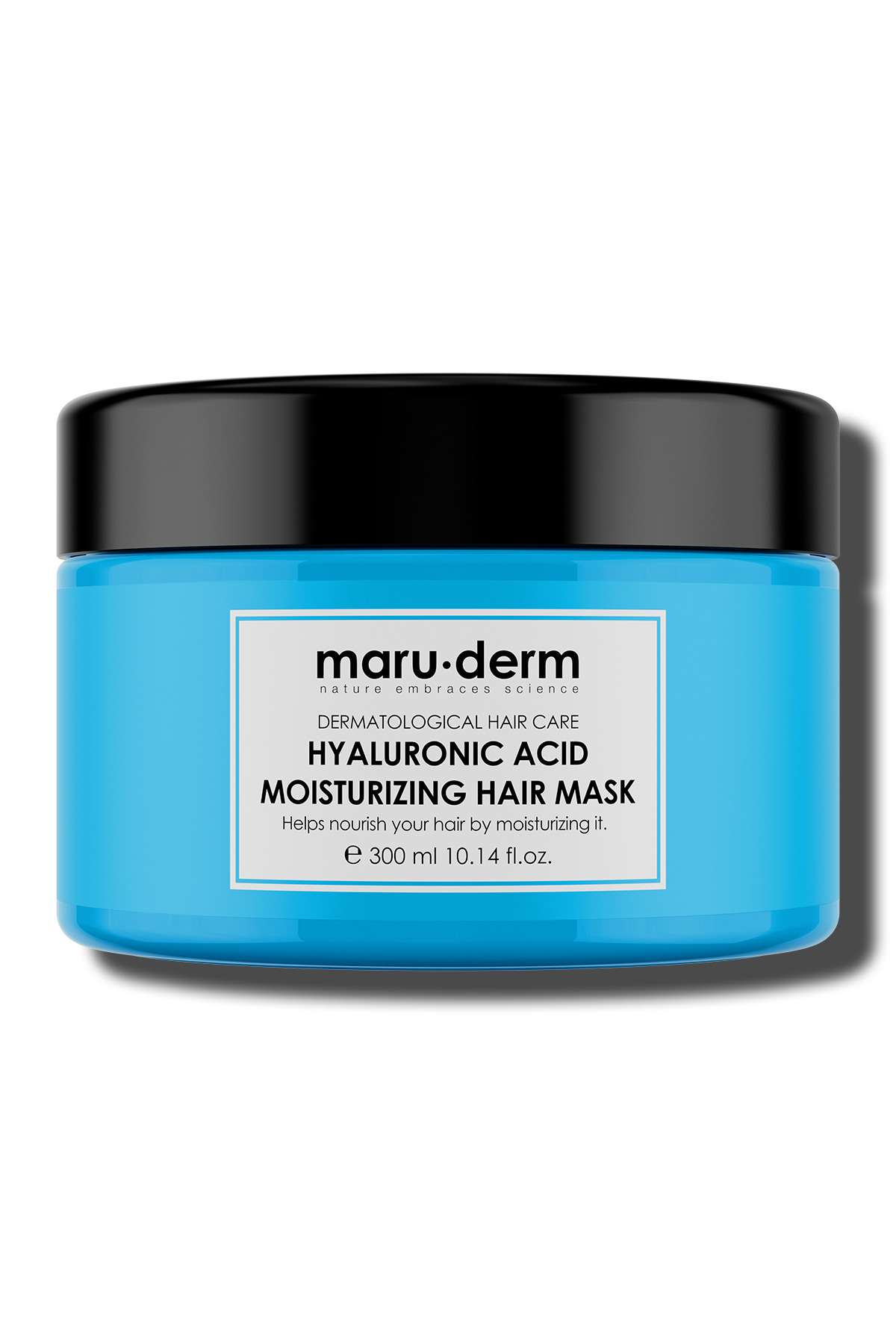 Maru.Derm Saç Maskesi - Hyalüronik Asit Nemlendirici Saç Maskesi 300 ML | Tüm Saç Tipleri | Vegan