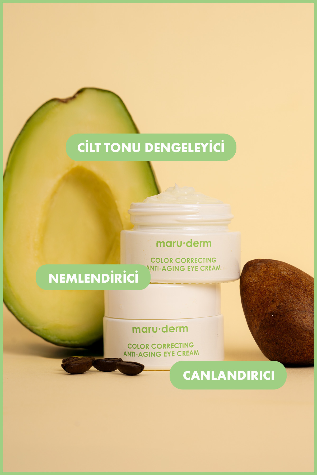 Avokado Kırışıklık Karşıtı, Nemlendirici ve Aydınlatıcı Göz Çevresi Kremi 15 ML — 8682397031632 — تصویر 5 از 6