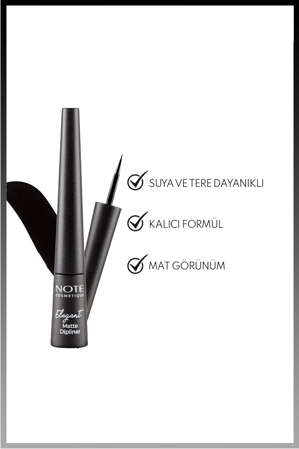 خط چشم  مشکی Note Cosmetics | DPLR ELG MATTE اورجینال - تصویر 2