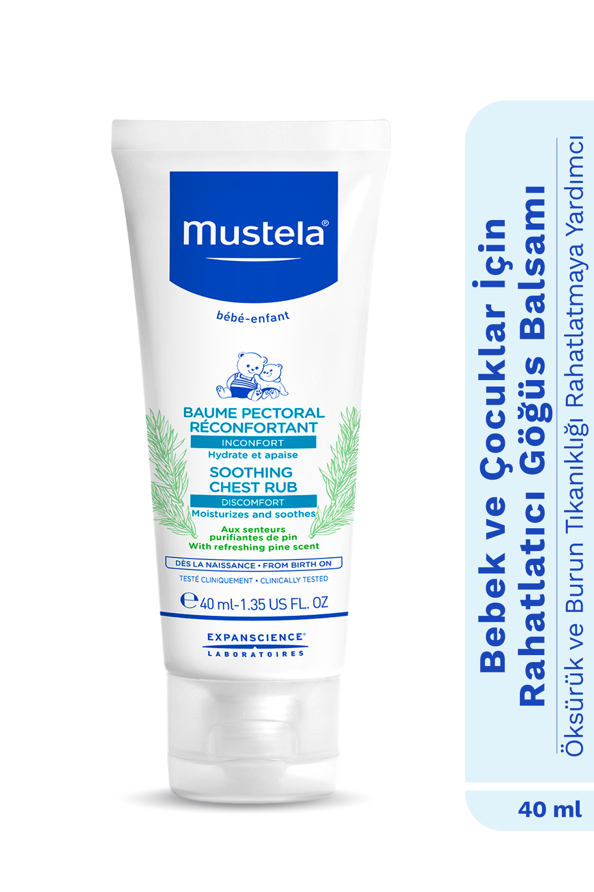 Mustela Soothing Chest Rub Rahatlatıcı Göğüs Balsamı 40 ml