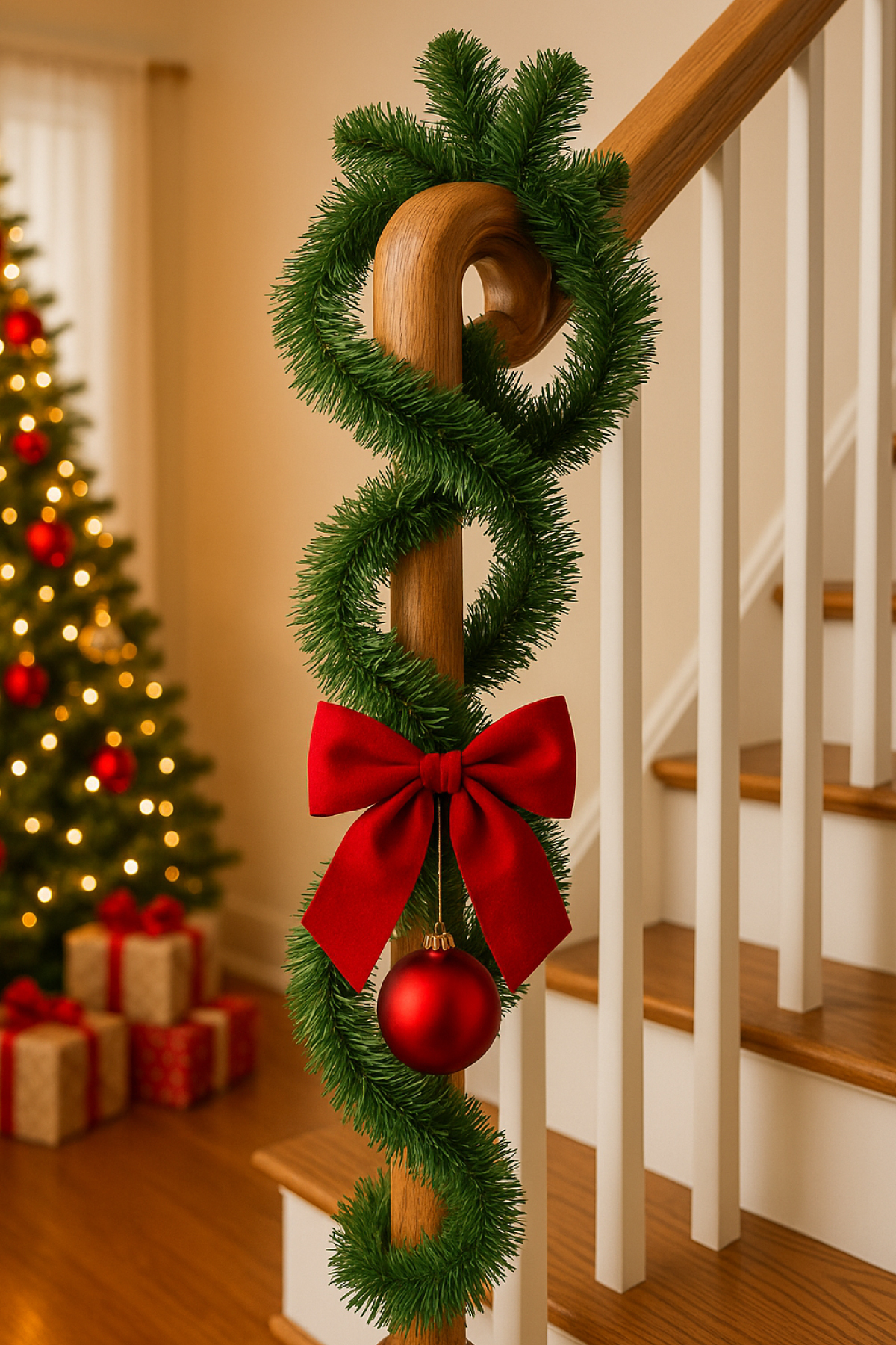 Waldern Yılbaşı Çam Dalı Garland 5 Metre Yeşil Şerit Garland Yılbaşı Ağacı Gürleştirici Dekor Doğal Görünüm