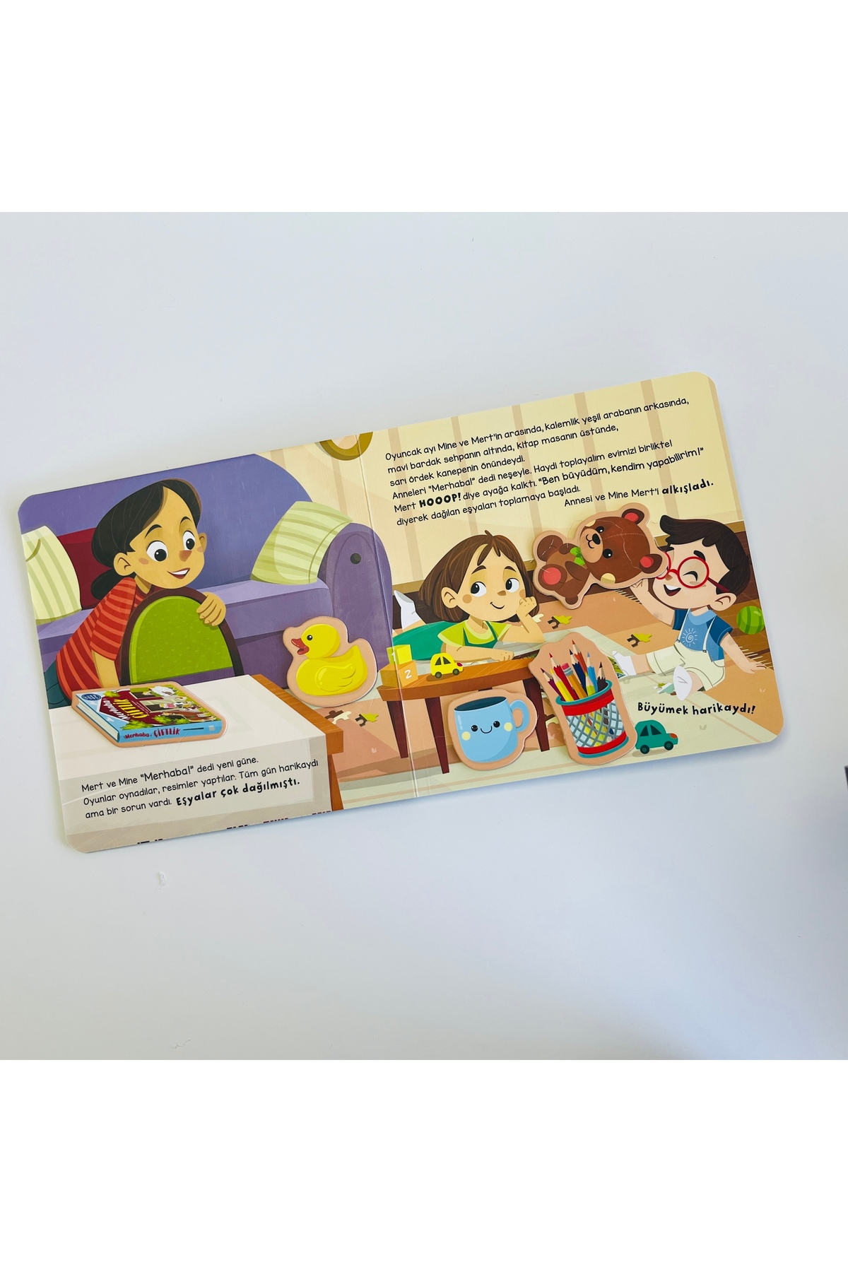 Sincap Kitap Merhaba Eşyalarım Cırt Cırtlı Hikâye Kitabı - Asiye Aslı Aslaner fotoğrafı 4 (önizleme)