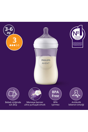 Philips Avent Scy903/01 Doğal Tepkili Pp Biberon 260ml 1+ay