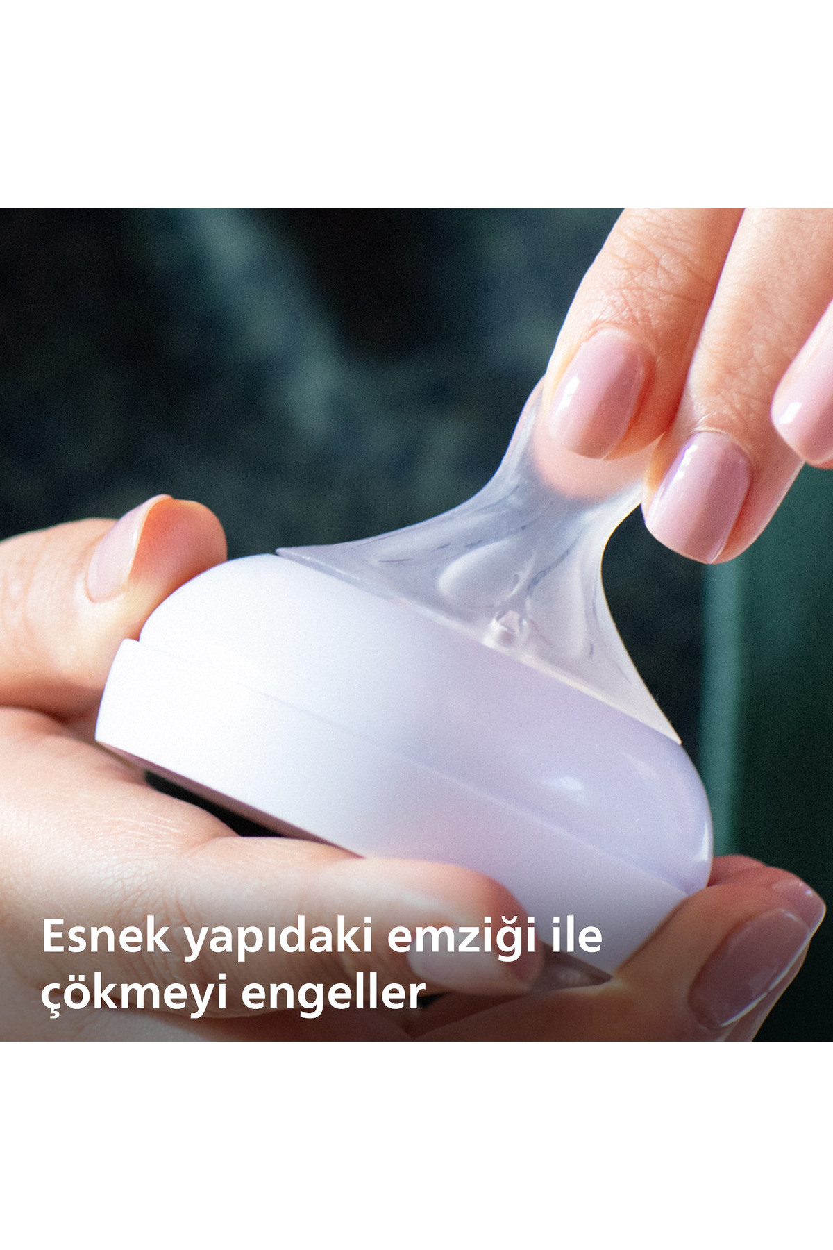 Philips Avent Doğal Tepkili 2'li Biberon Emziği, 5 Numara, SCY965/02 fotoğrafı 5 (önizleme)