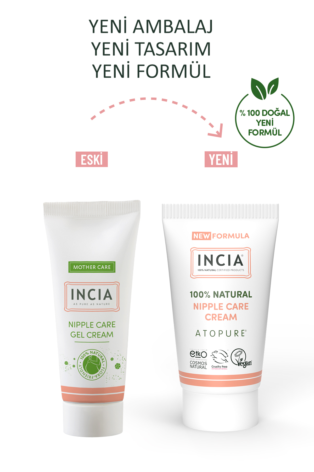 INCIA ATOPURE ® %100 Doğal Göğüs Ucu Bakım Kremi Yumuşatma ve Koruma Lanolin İçermez 30 ml fotoğrafı 2 (önizleme)