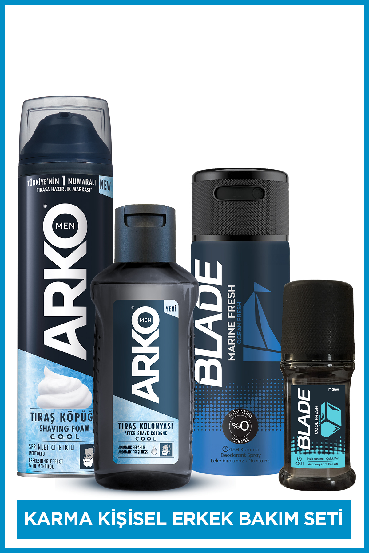 Arko Men Erkek Kişisel Bakım Karma Set(Tıraş Köpüğü & Kolonyası,Deodorant & Roll On) - Fiyatı, Yorumları
