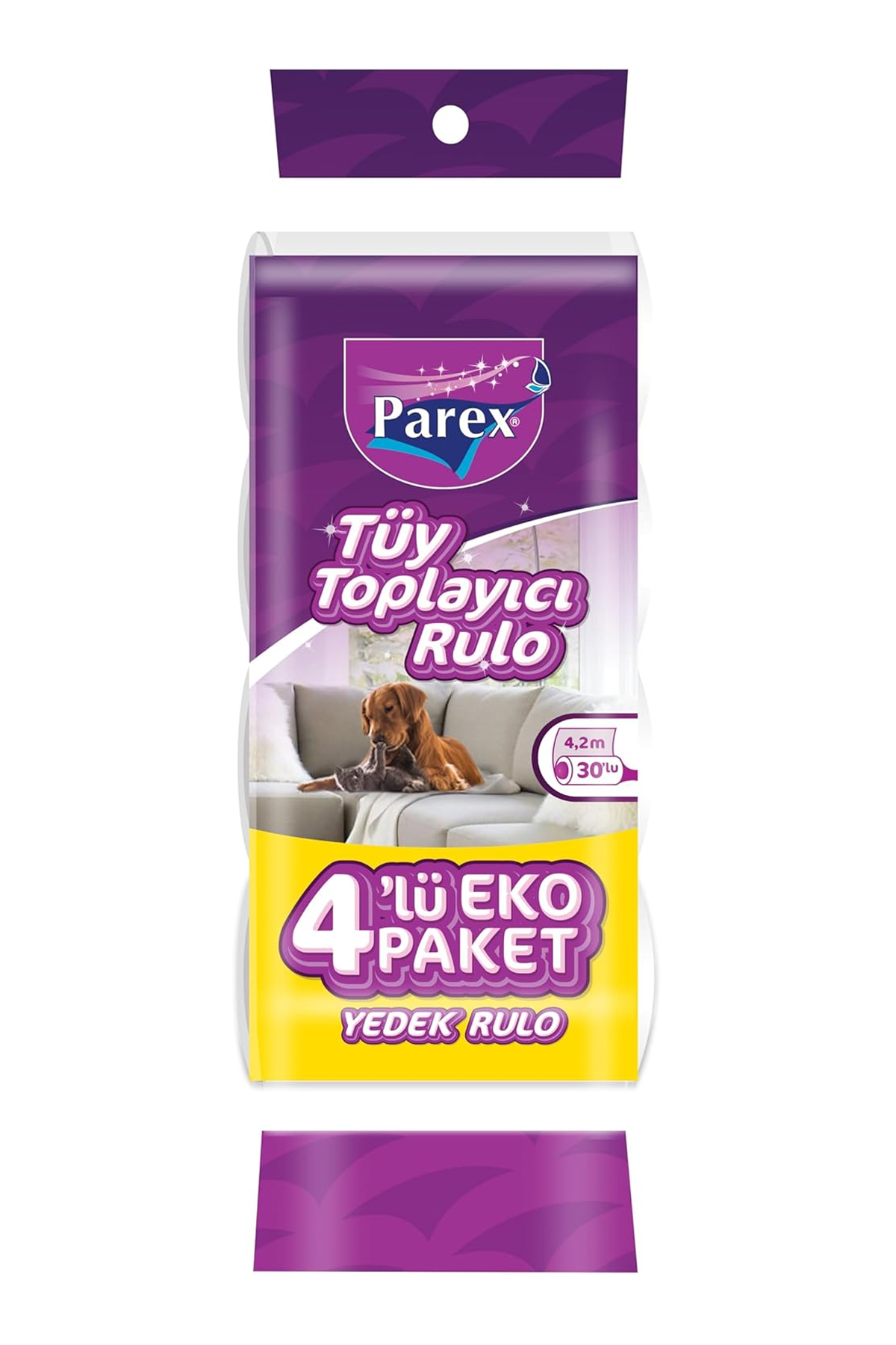 Parex Premıum Tüy Toplayıcı Yedek Rulo - 4 x 30'lu