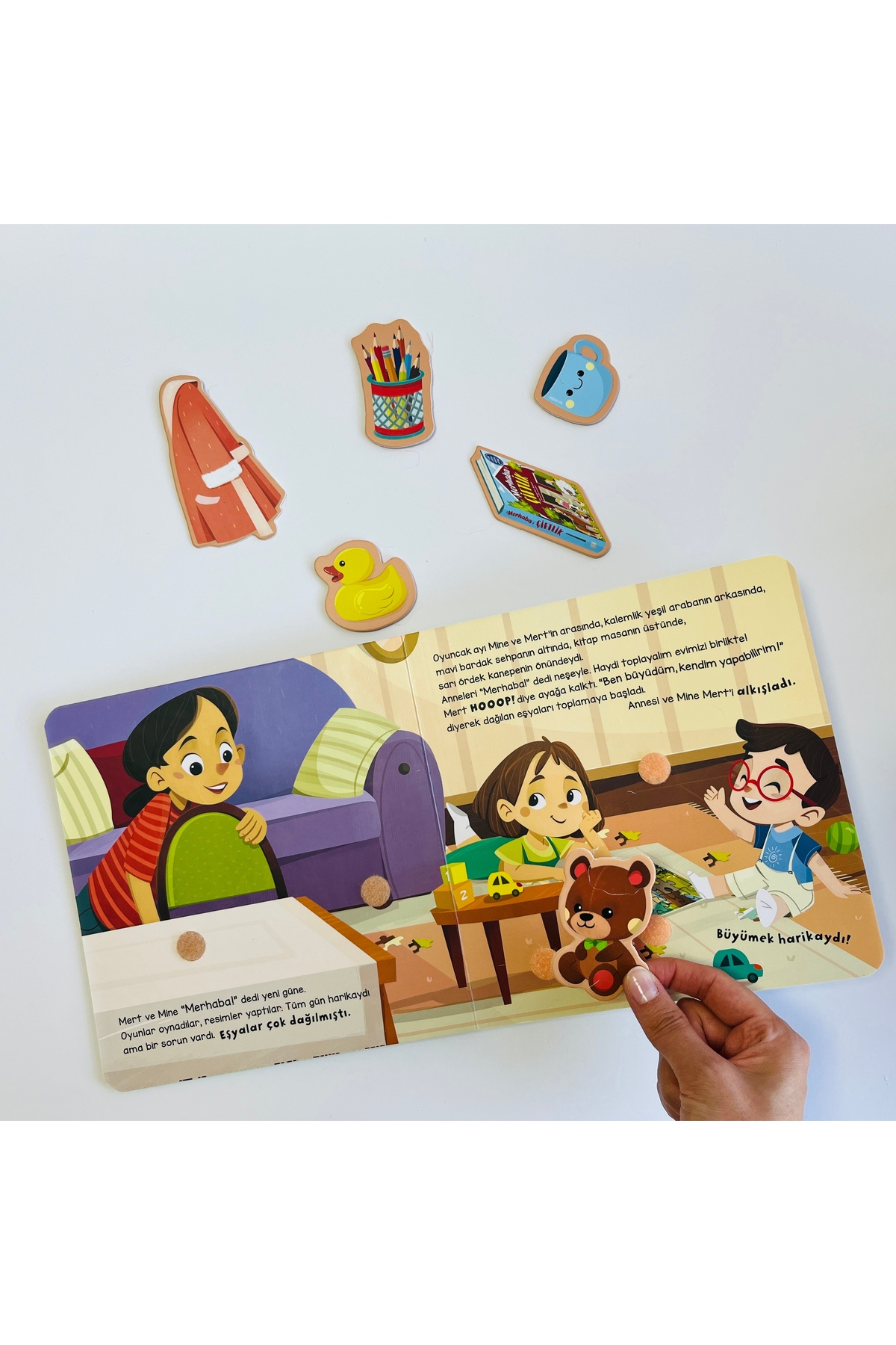 Sincap Kitap Merhaba Eşyalarım Cırt Cırtlı Hikâye Kitabı - Asiye Aslı Aslaner fotoğrafı 3 (önizleme)