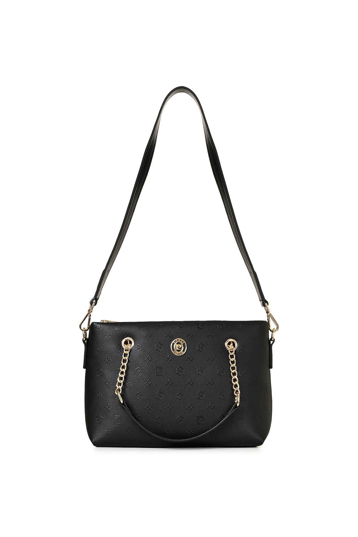 Pierre Cardin Siyah Print Kadın Capraz Cantası 05PO22Y1561