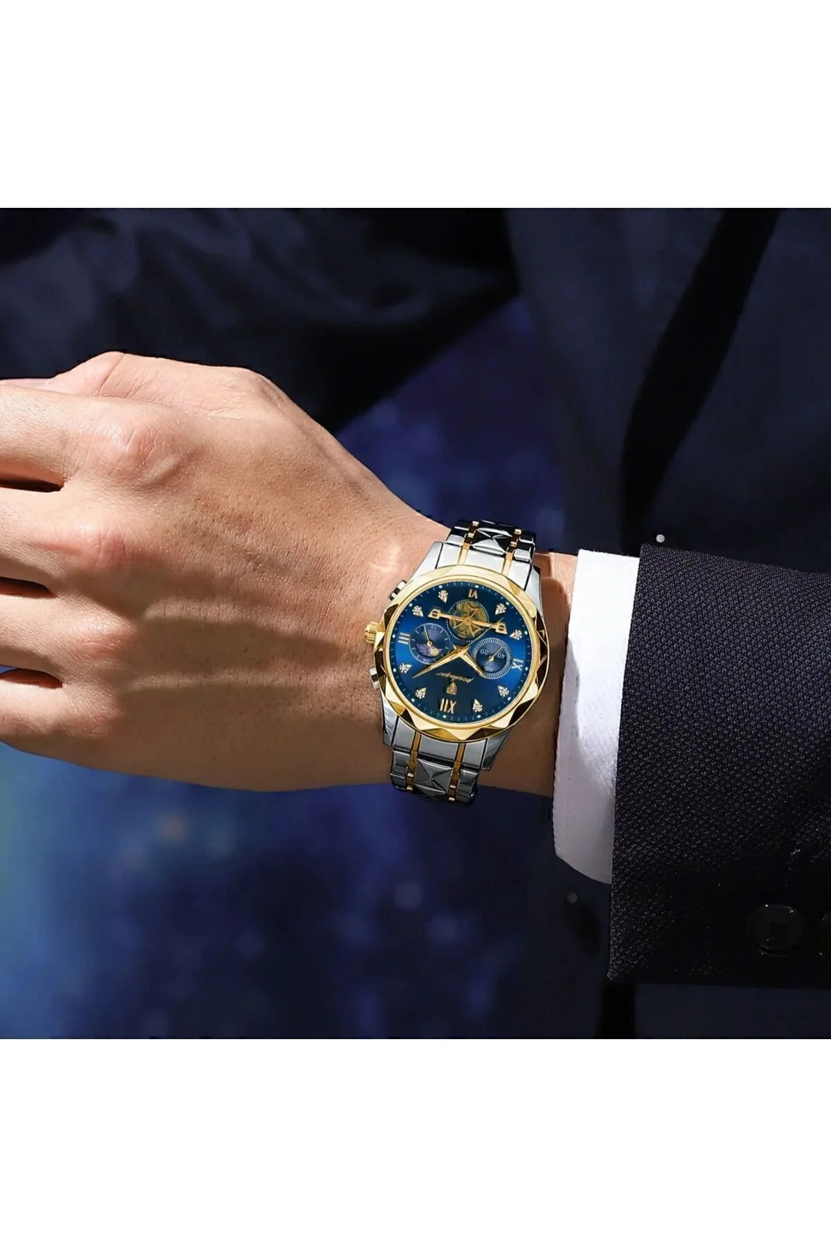 Genel Markalar  Orijinal Paslanmaz Çelik Erkek Lüx 1. Sınıf Kol Saati(ORİJİNAL ÜRÜN İÇİN POEDAGAR SATICI) - Görsel 3