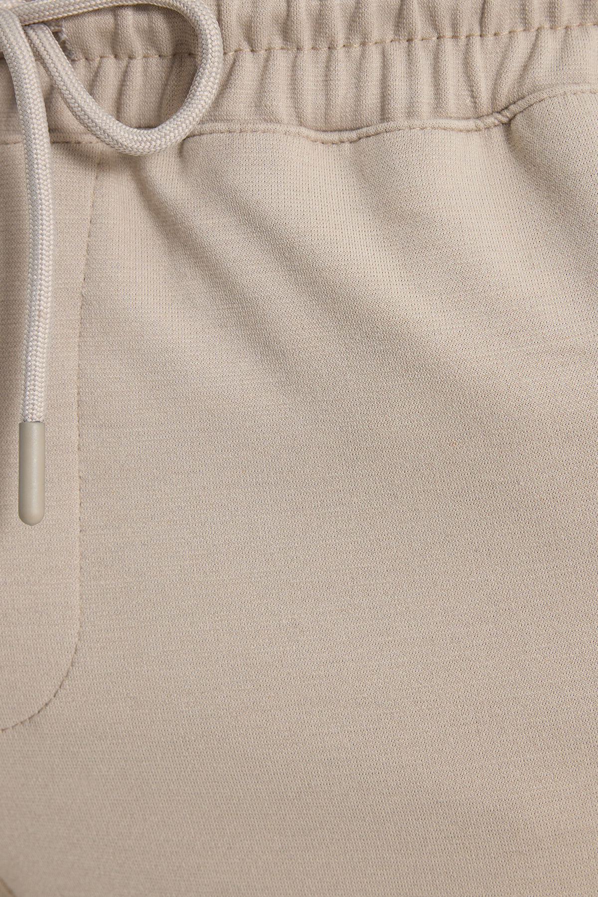 Tudors  Erkek Regular Fit Klasik Kesim Beli Lastikli Bağcıklı Bej Jogger Pantolon - Görsel 6