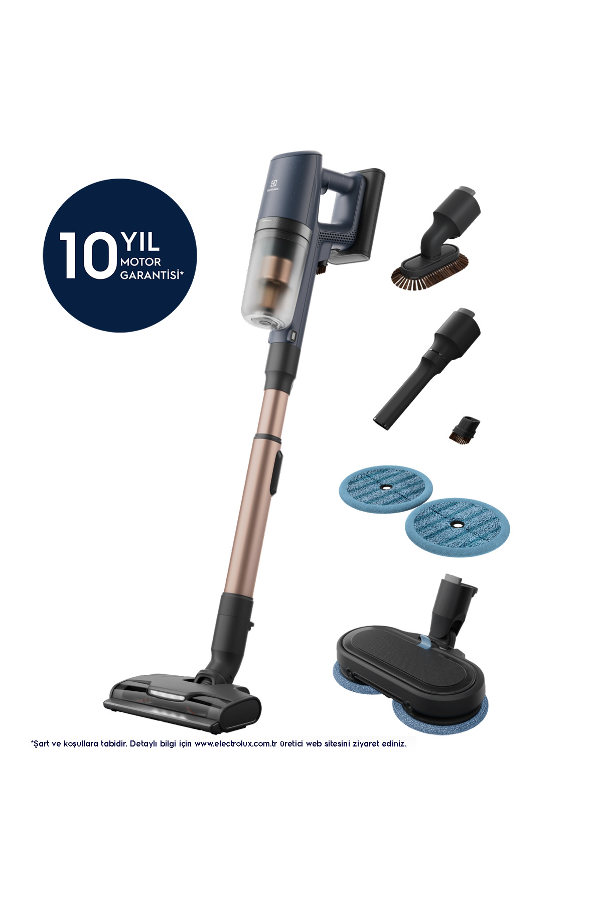 Electrolux EP82H25WET 800 Serisi Hygienic Wet Islak&Kuru 10 Yıl Motor Garantili Kablosuz Süpürge