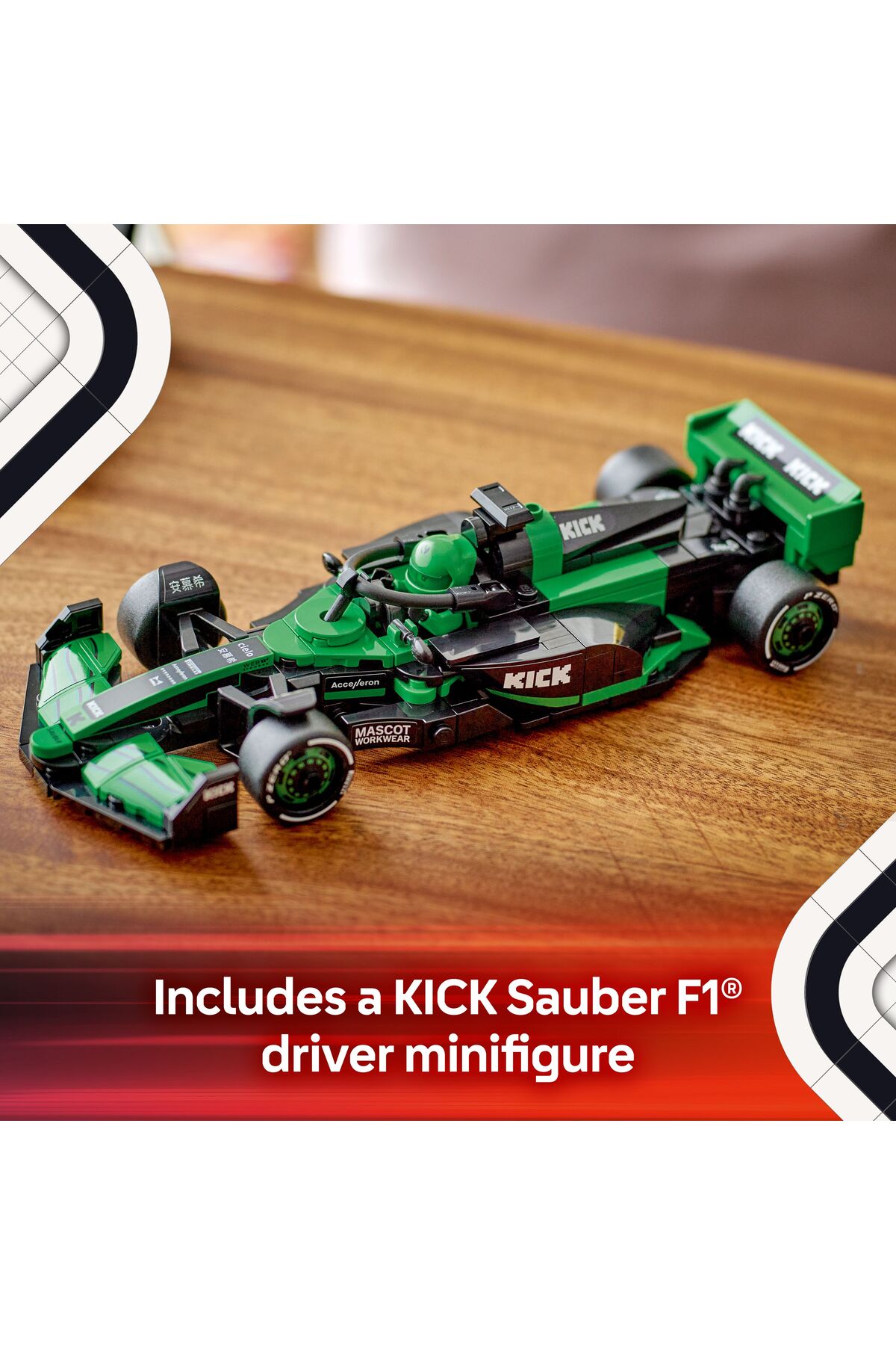 اسپید چمپیونز کیک خودروی مسابقهای C44 تیم فورمول یک ساوبر ۷۷۲۴۷ – مجموعه ساختنی اسباببازی ۱۰+ (۲۵۹P)