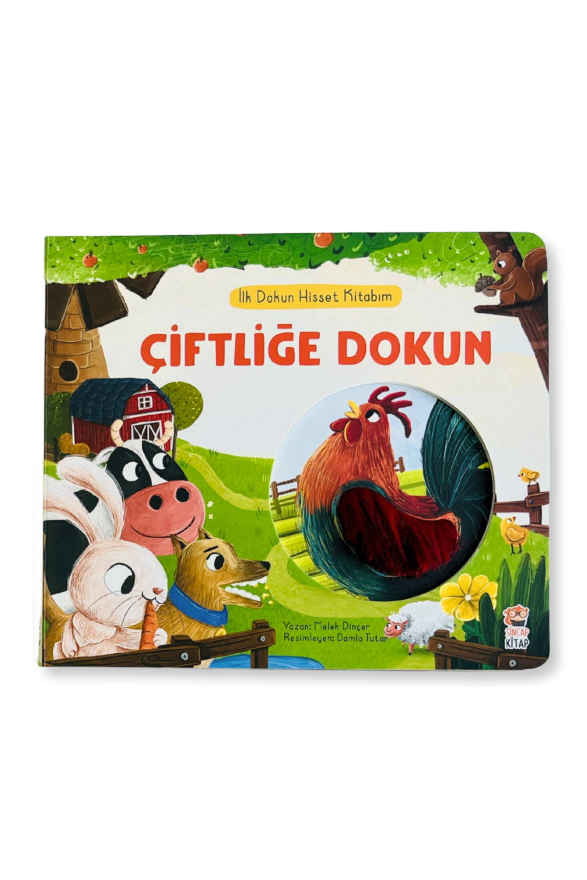 Sincap Kitap İlk Dokun Hisset Kitabım - ÇİFTLİĞE DOKUN (Okul Öncesi Kitap)
