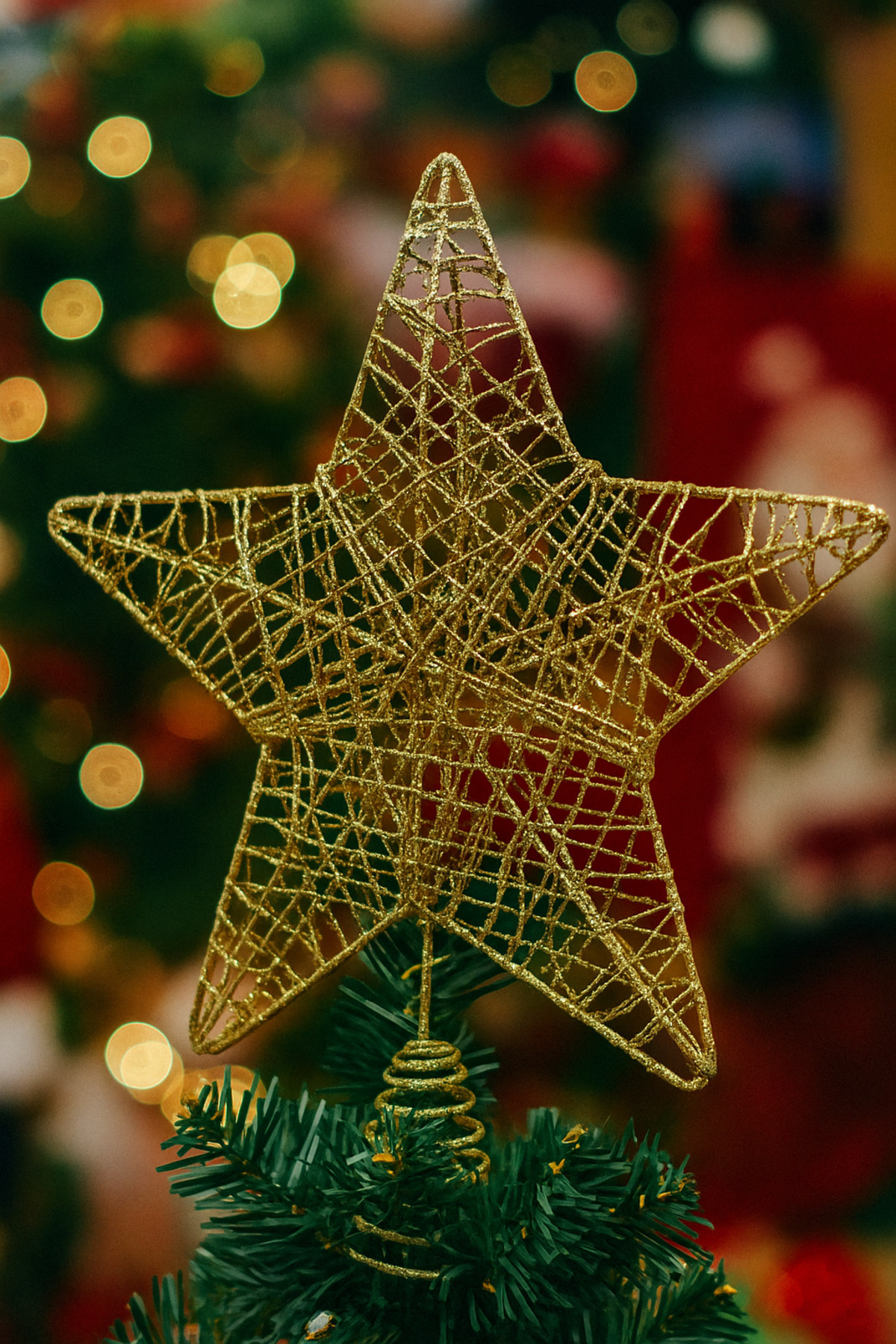 Waldern Premium Yılbaşı Çam Ağacı Yıldız Tepeliği