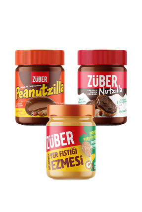 Züber Peanutzilla x1+Nutzilla x1+Original Fıstık Ezmesi (Bal İlaveli) Deneme ...