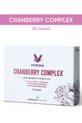 Vitisfera Cranberry Complex 30 Kapsül- Turna Yemişi Ekstresi, D-mannoz, Probi...