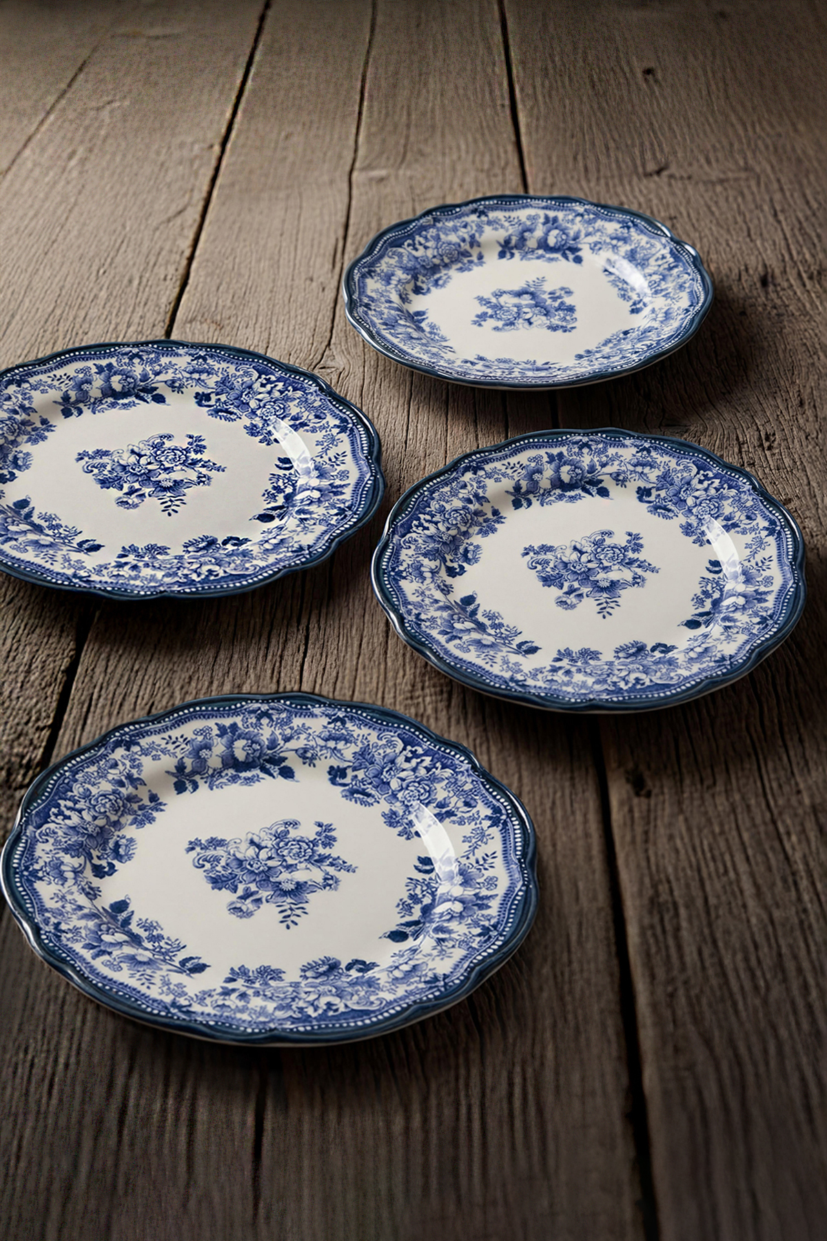 TRENDYOLMİLLA HOME 4-teiliges Vintage-Set aus Porzellan mit Blumenmuster für ...