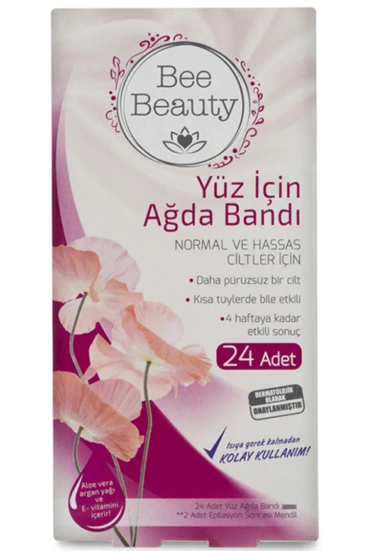 Bee Beauty Yüz İçin Ağda Bandı 24'lü