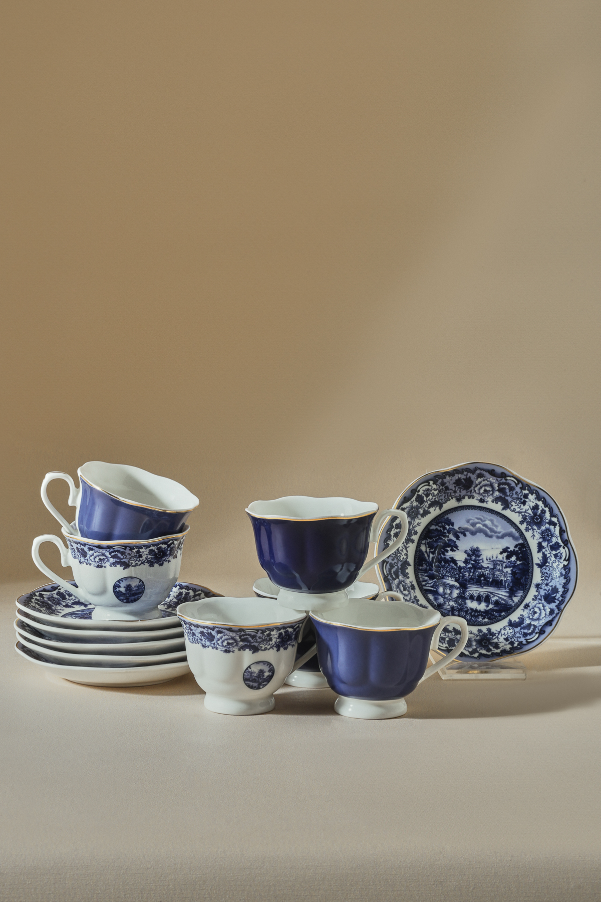 Karaca Blue Odyssey 6 Kişilik Kahve Fincan Takımı 80 ml