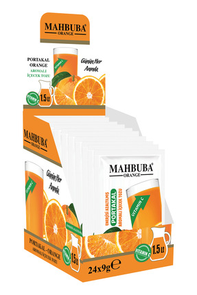 Mahbuba Portakal Aromalı Soğuk Toz Içecek 24x9gr
