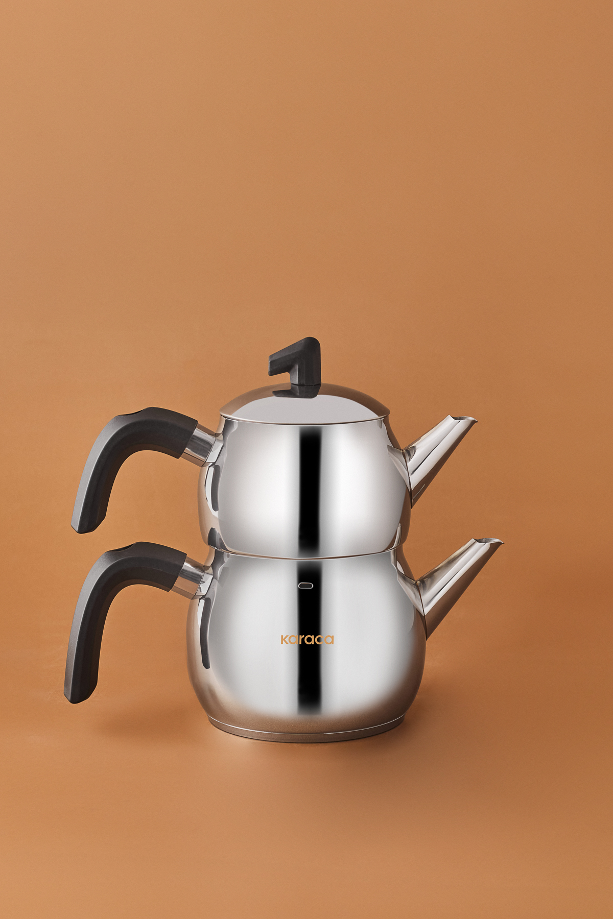 Karaca Belinay Indüksiyon Tabanlı Midi Siyah Çaydanlık Takımı